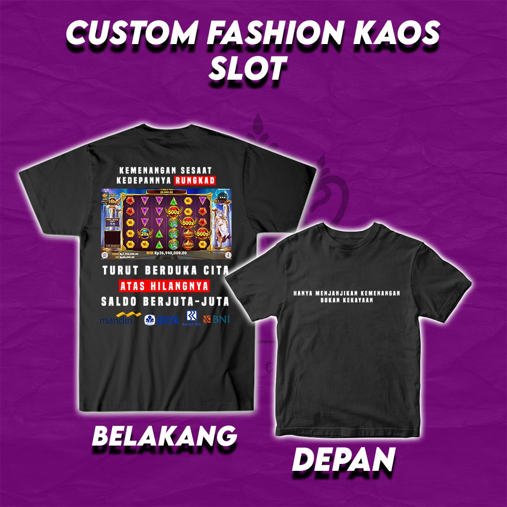 CHILHOODSTORE - Kaos Custom Pragmatic Play Zeus Cotton Combed 30s - Kaos Pragmatic Play/Baju Depo Sl