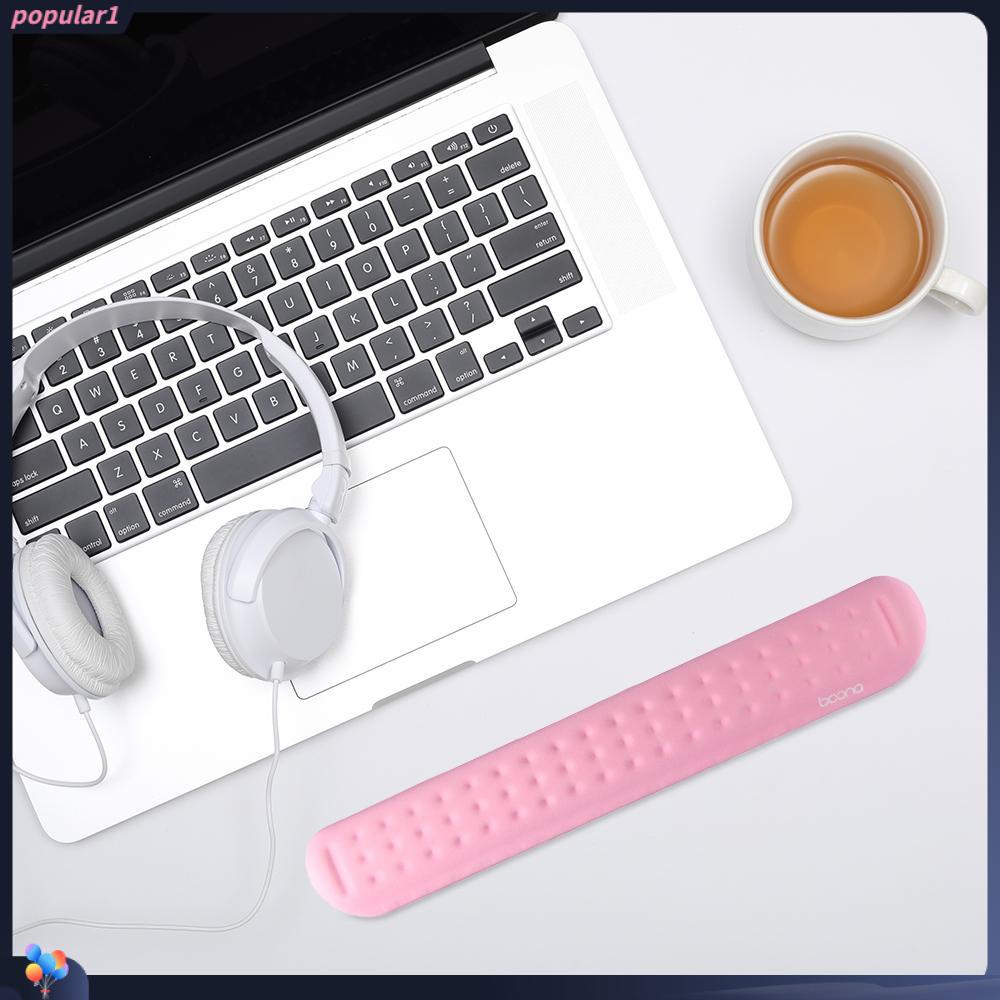 Populer Keyboard Wrist Rest Kantor Laptop Komputer Pijat Dot Besar Lembut Penopang Pergelangan Tangan