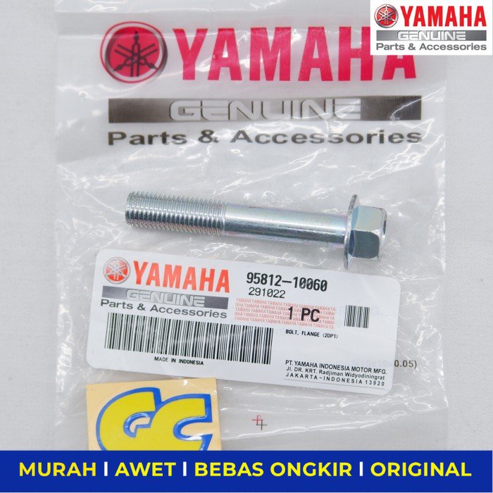 Baut Dudukan Knalpot Yamaha Nmax Aerox 155 958121006000 Original - Sparepart Sperpart Spare Part Mot
