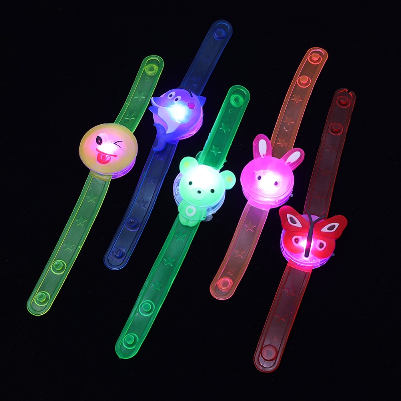 [Grosir] Gelang Bercahaya LED Kartun Lucu/Gelang Flash Lari Malam Keselamatan Luar Ruangan/Gelang Anak-Anak Kreatif Masa Kini/Gelang Neon Dukungan Konser