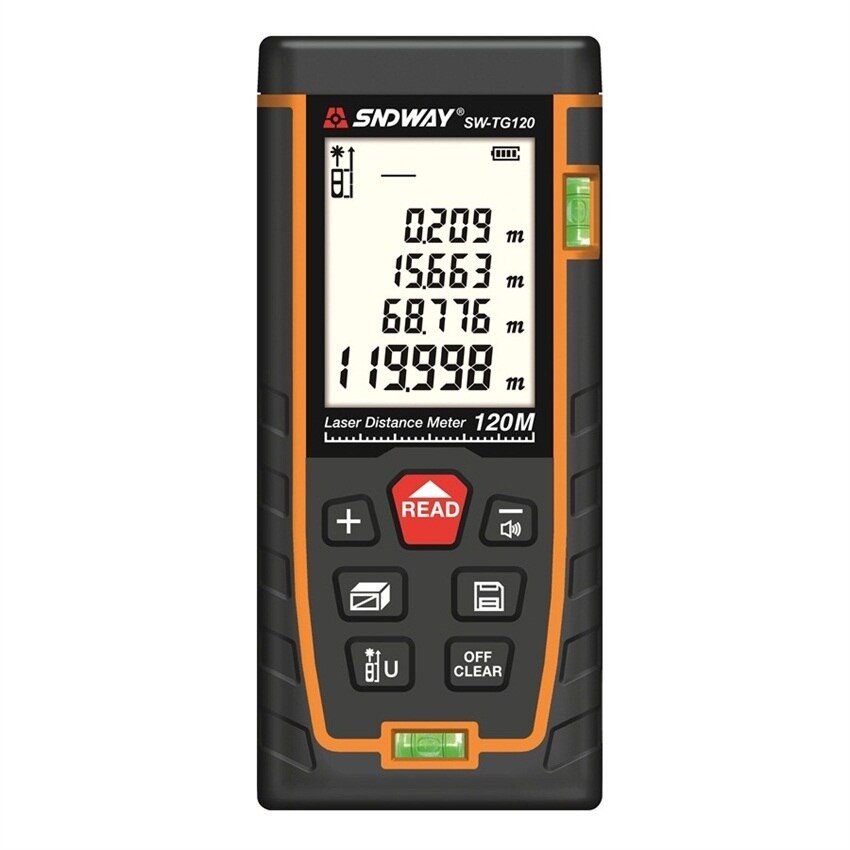 SNDWAY SW-TG120 - Infrared Laser Distance Meter Measurement Tool 120M