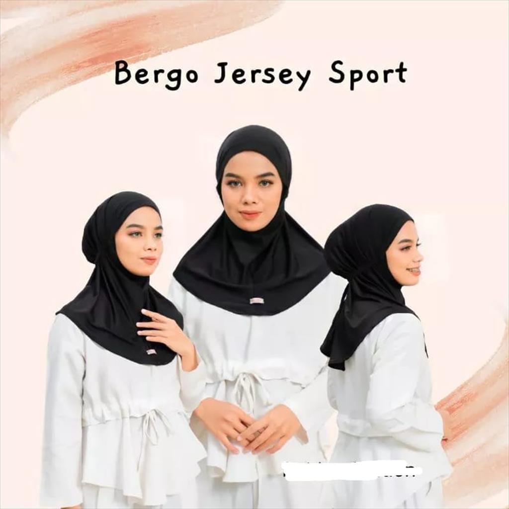 Hijab Bergo Tali Non Ped - Bergo Instan Maryam Jersey Premium