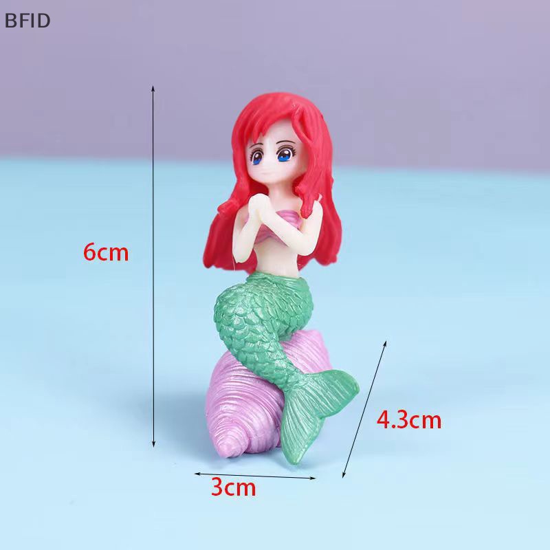 [BFID] Hiasan Aquarium Mermaid Resin Ornamen Kreatif Kartun Aquarium Ikan Lansekap Dekorasi [ID]