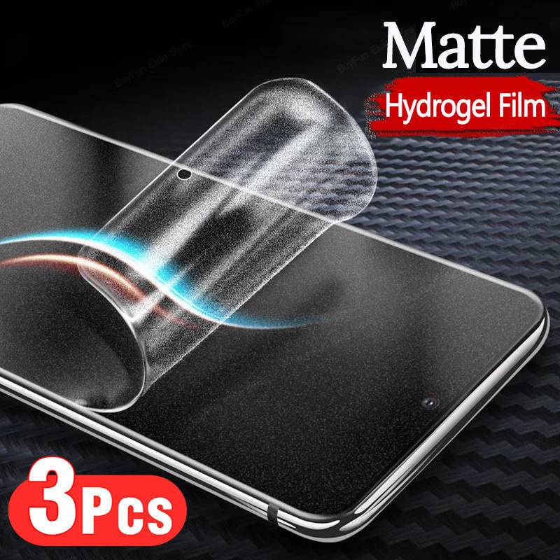 3pcs Film Hidrogel TPU Frosted Untuk Xiaomi 11 11i 11T 12 12S 12T 12x13 Pro Lite Ultra HyperCharge 5G Dimensity Matte Film Bukan Kaca Untuk Xiaomi Civi 2 1S