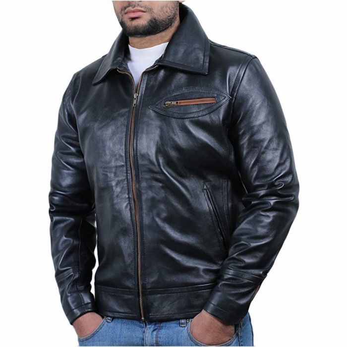jaket kulit pria terbaru jaket kulit asli pria berkerah original dari kulit domba kualitas super jak
