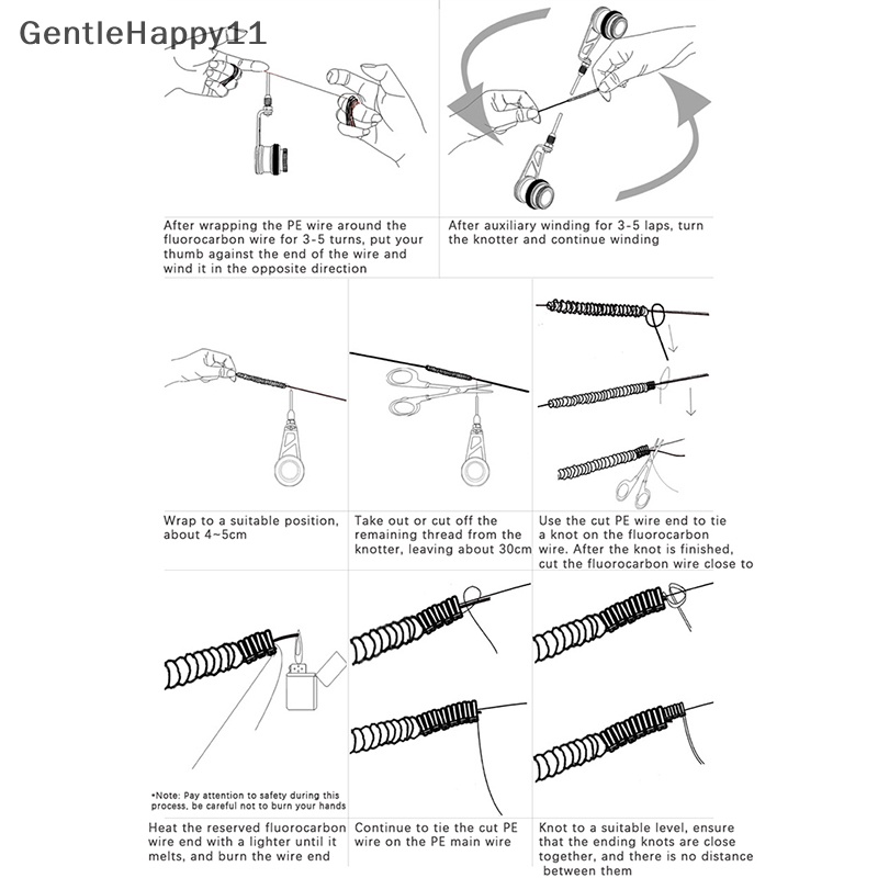 Gentlehappy Fishing Bobbin Knot Aksesoris Pancing Line Knotter Alat Pancing Fishing Knot Winder Machine Tackle Barang Untuk Memancing id