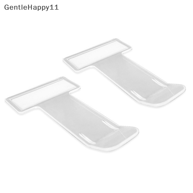 Gentlehappy 2pcs Transparan Kwitansi Tiket Parkir Kendaraan Mobil Kartu Izin Klip Stiker Kaca Depan Plastik Universal Aksesoris Mobil id