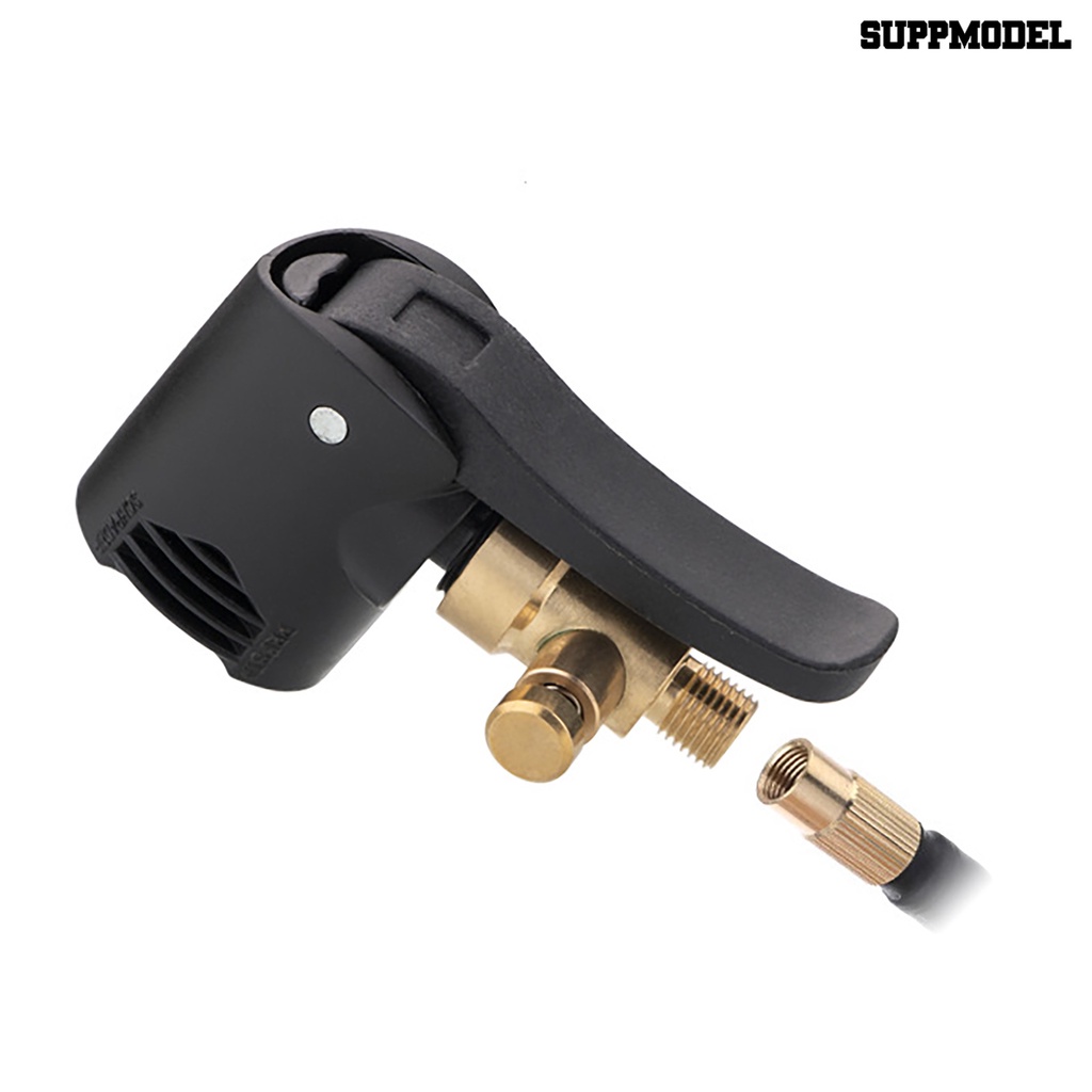 [SM] Kepala Pompa Inflator Anti Bocor Pengganti Langsung 2in1 Presta Schrader Kompatibel Konektor Pengisi Ban Mobil Untuk Sepeda