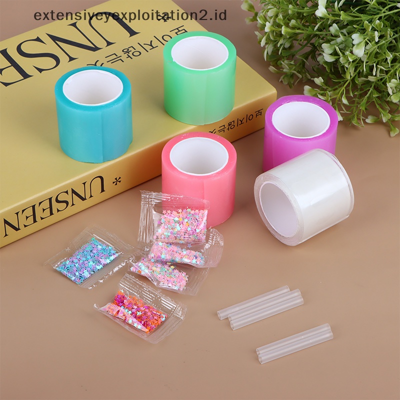 {NEW} Bubble Blowing Double Sided Tape Blowable Bubble Tape DIY Kerajinan Mainan Anak.