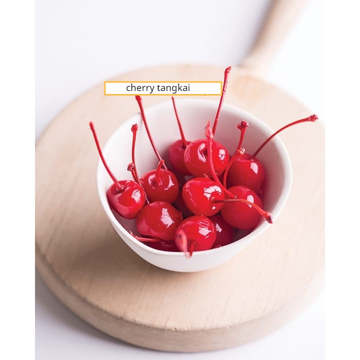 

CHERRY Merah Tangkai DIANA (Per 5pcs) Buah Ceri GOOD QUALITY - FREE CUP Packaging