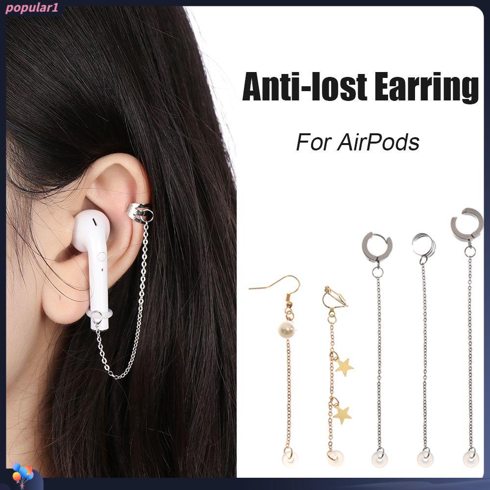 POPULAR Populer Anting Anti Rontok Aksesoris Earphone Holder Olahraga Kait Pas Aman Untuk Apple AirPods