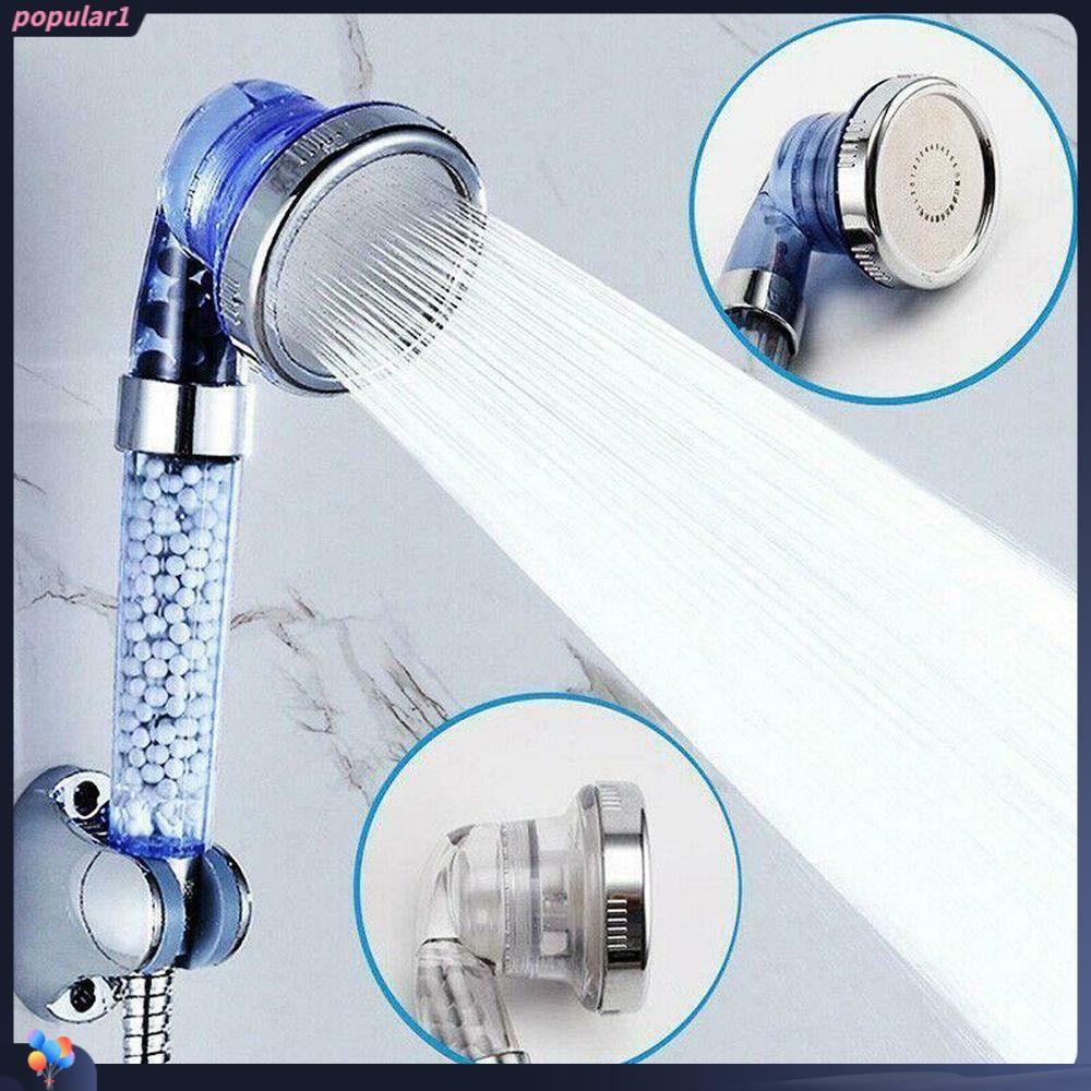 POPULAR Populer Shower Head High Pressure SPA Filter Anion 3mode