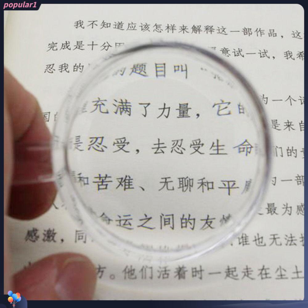 POPULAR Populer 10pcs Kaca Pembesar Dipegang Tangan Xmas Hadiah 40mm Insect viewer Jewelry Loupe
