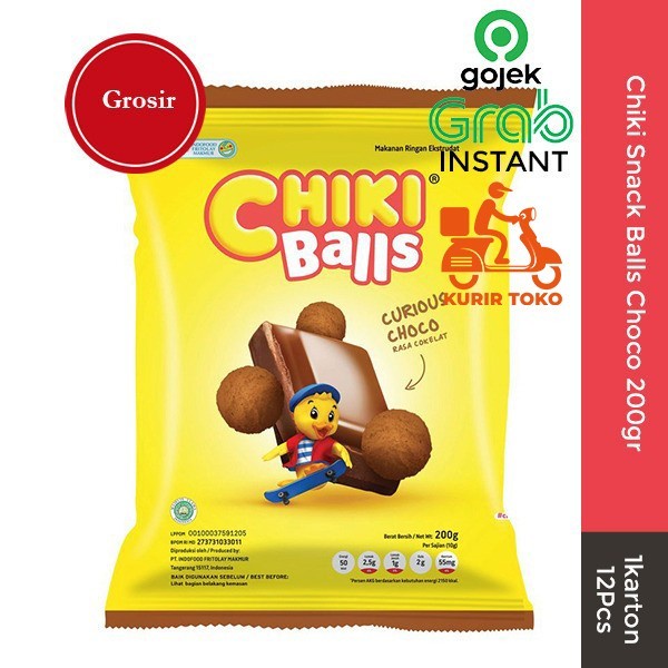 

Chiki Snack Balls Choco 200gr Grosir 1 Karton 12pcs