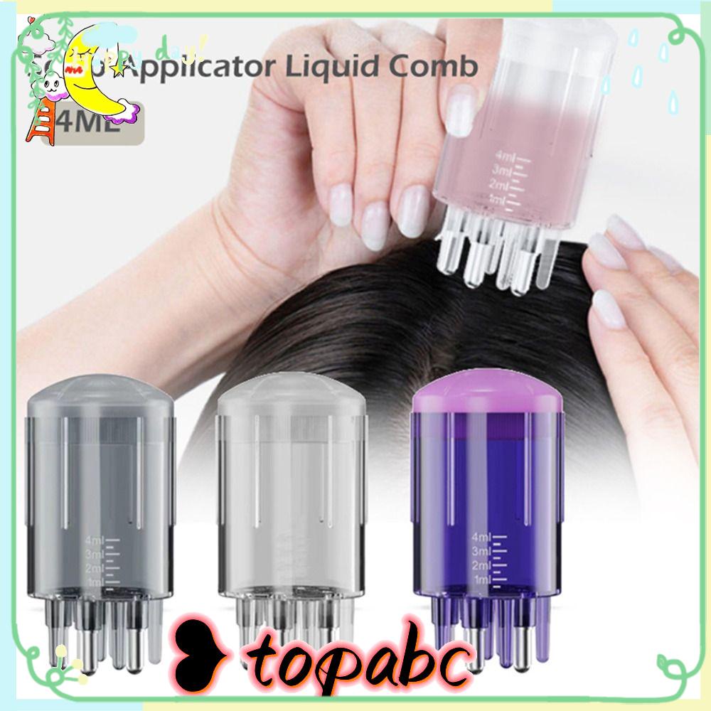 TOP Scalp Aplicator Liquid Comb Mudah Digunakan Sikat Cairan Kepala Untuk Minyak Esensial Perawatan Rambut Essential Oil Liquid Guiding Massager Comb