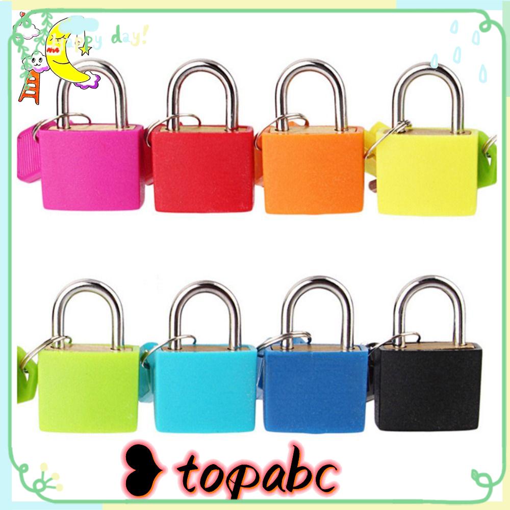 TOP Gembok Koper 23mm Baja Kuat Peralatan Asrama Ornamen Rumah Dengan 2kunci