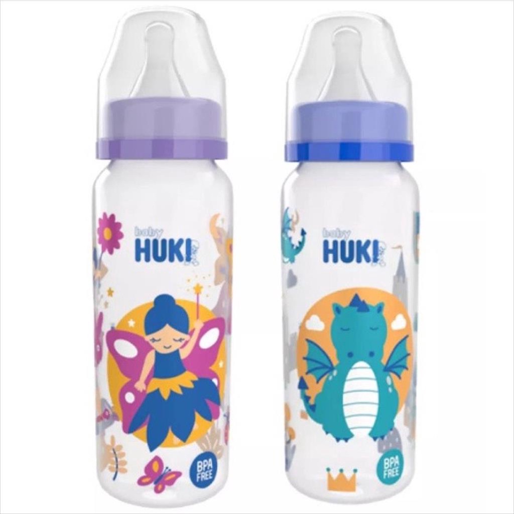 Huki Botol Susu 120ml 240ml / Baby Huki Bottle Susu Slim Neck