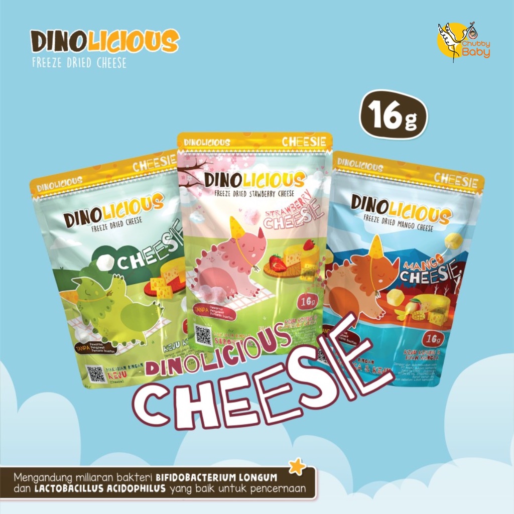 Dinolicious Cheesie - Cheese &amp; Fruit Cube | Snack Bayi