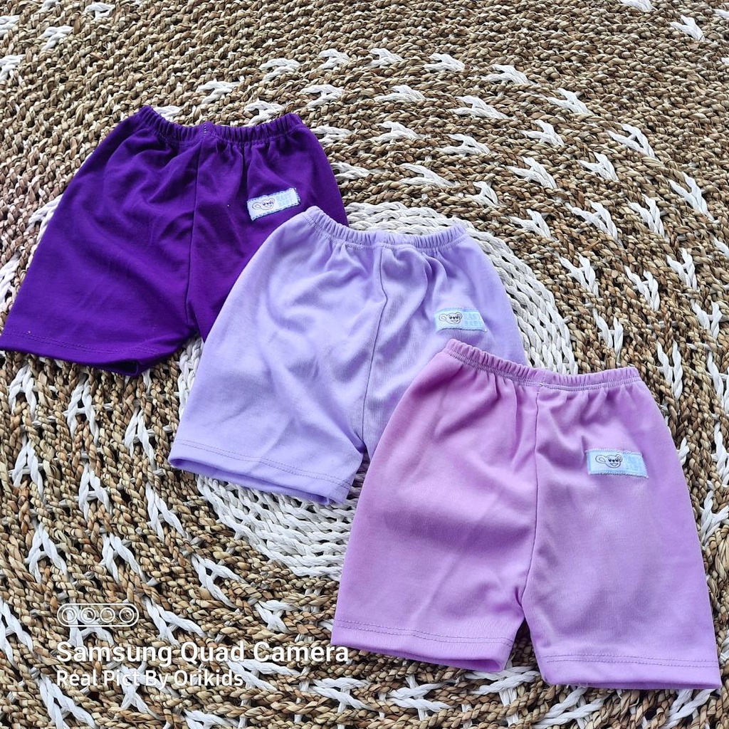 12pcs/1lusin Celana Pendek Bayi cewek cowok 3 6 Bulan karakter Polos lembut nyaman