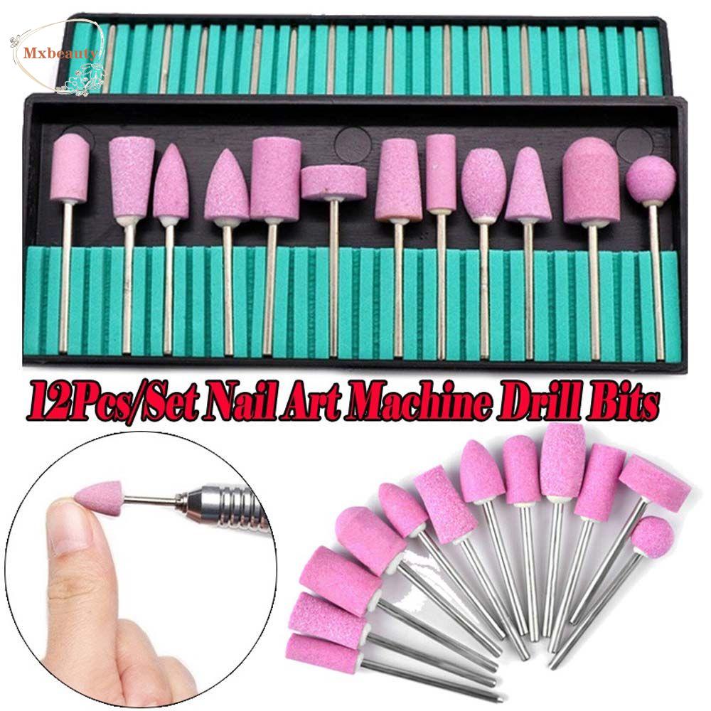 MXBEAUTY Mata Bor Kuku Set Profesional Tahan Lama Nail File Tools Manicure Tool Milling Cutter Nail Art|Kepala Roda