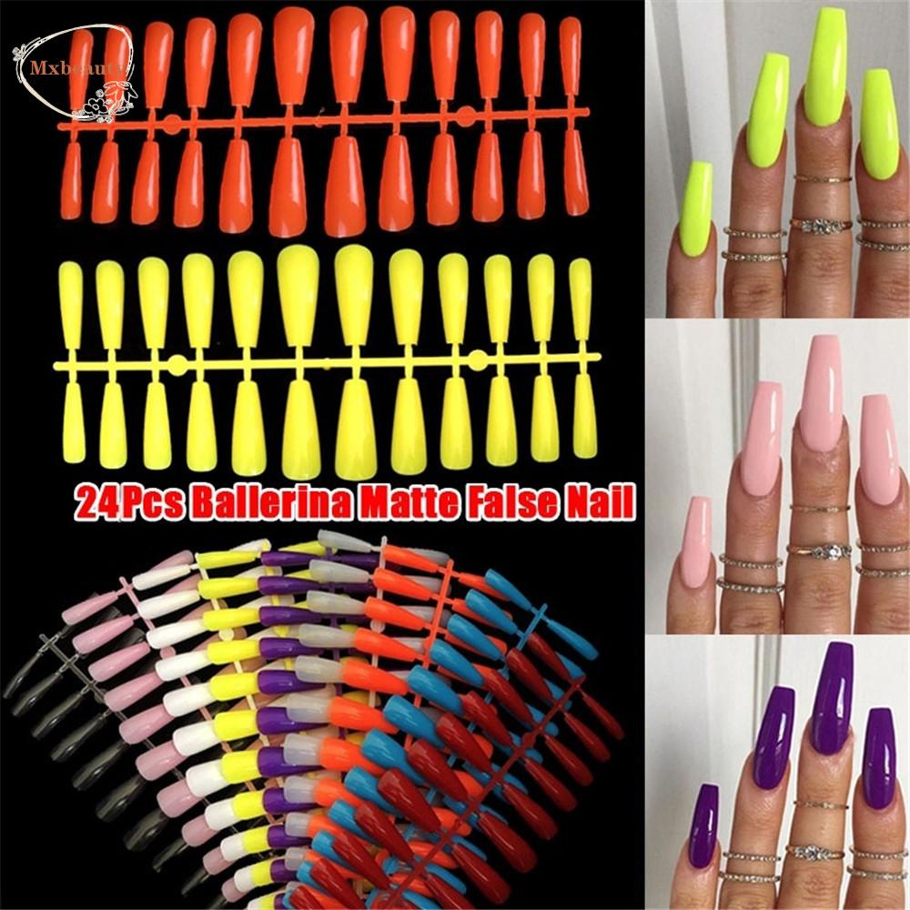 MXBEAUTY Alat Nail Art DIY Acrylic Artificial Reusable Manicure Full Cover Kuku Ekstensi