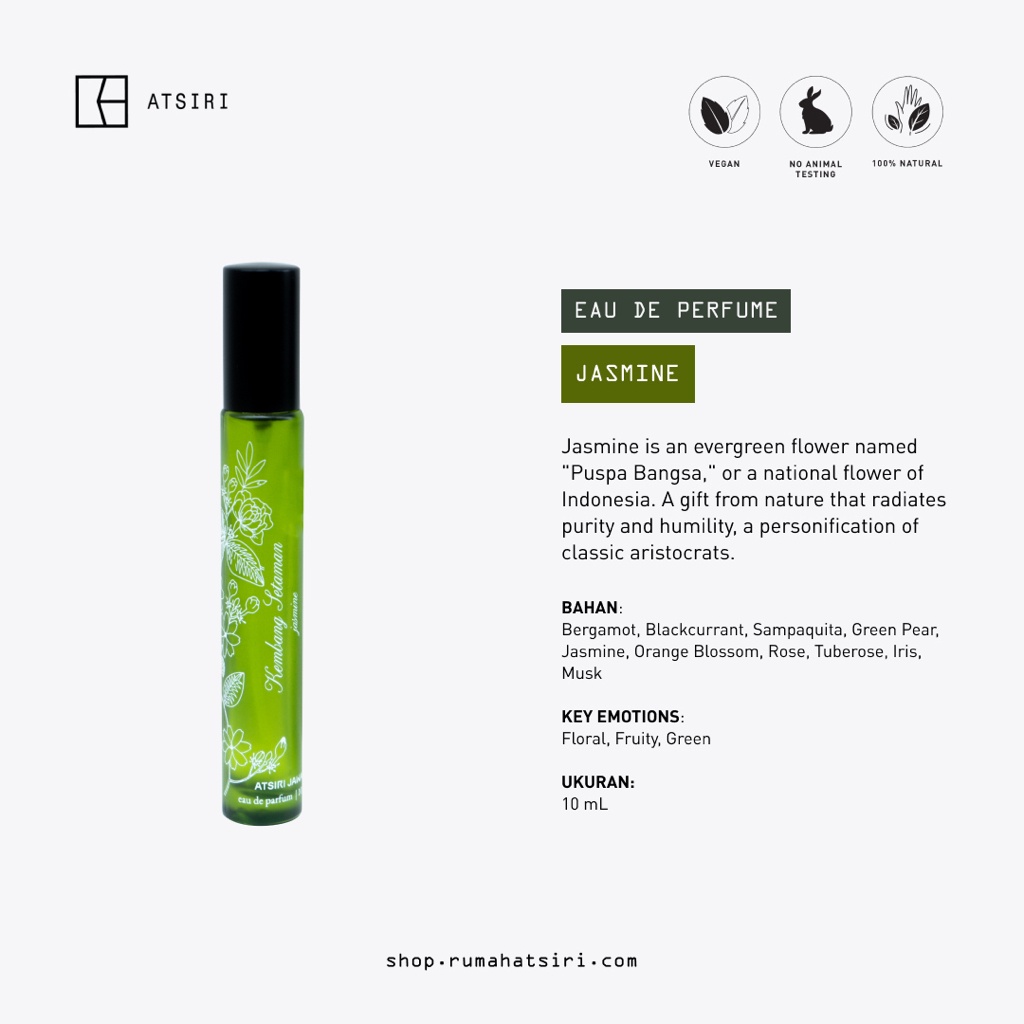 Rumah Atsiri Jasmine Eau de Parfum Kembang Setaman by Atsiri Jawa