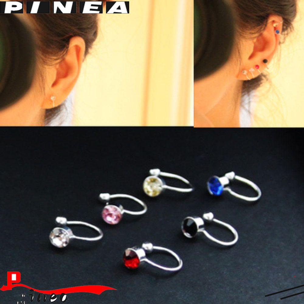 PINEAPPLE Anting Clip On Wanita Pria Baru Tanpa Tindik Anting Tragus