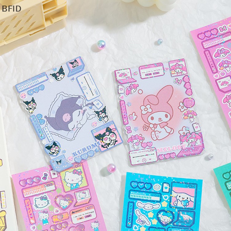 [BFID] Sanrio Sticker Cinnamoroll Kuromi My Melody Hello Kitty Pachacco Pompompurin Dekorasi Stiker Planner Diary Jepang [ID]