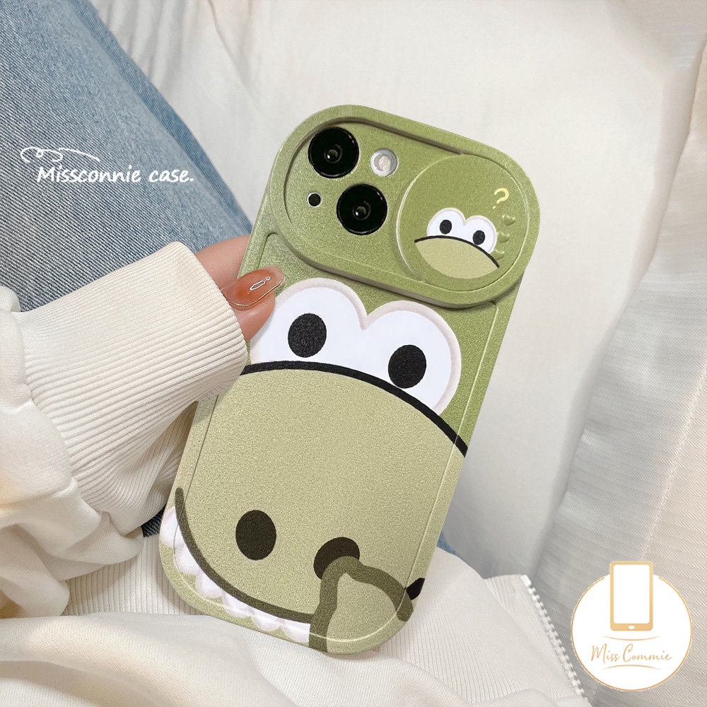 Cute Strawberry Bear Lotso Case Compatible for iPhone 11 XR 7Plus 13 12 11 Pro Max 8Plus X XS Max Cartoon Funny Dinosaur Push Pull Window Camera Lens Protector Soft Cover