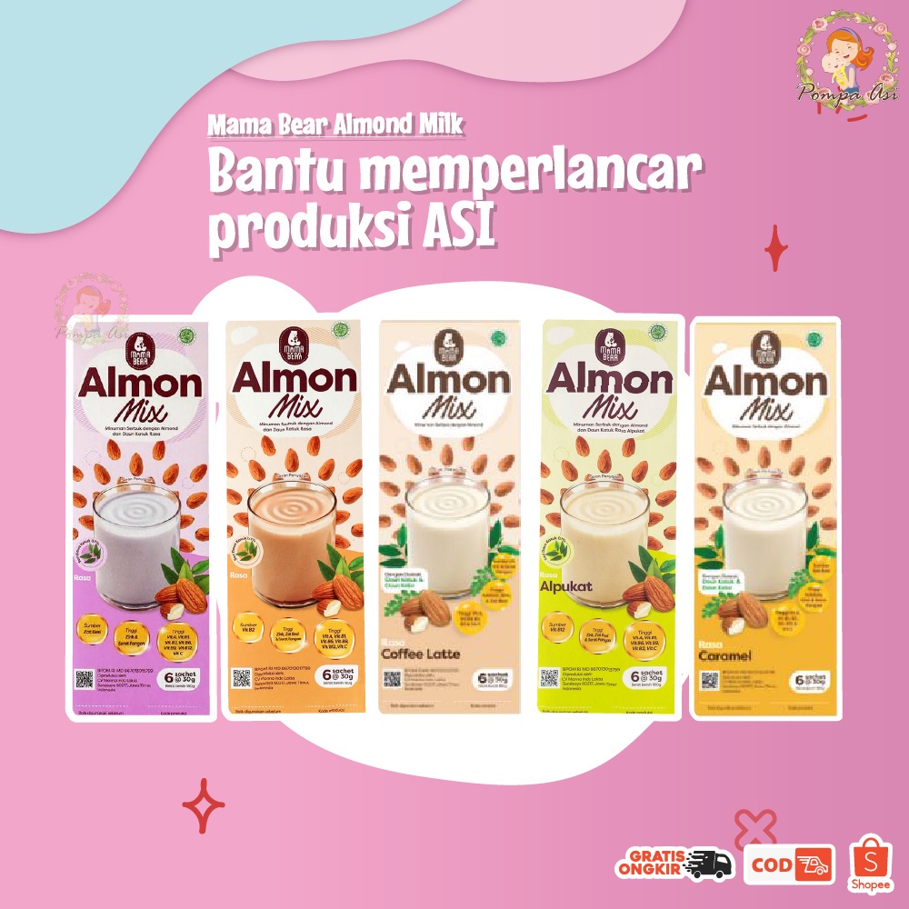 MamaBear Almon Milk / Asi Booster Pelancar Asi Susu Almond