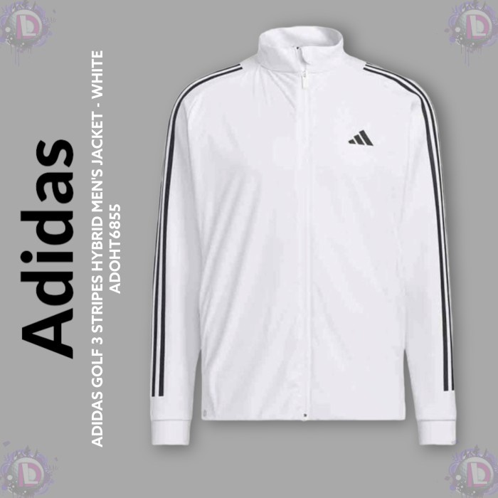 ADIDAS GOLF 3 STRIPES HYBRID MEN'S JACKET - WHITE