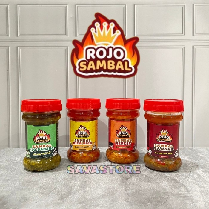 Sambal Ijo Khas Padang Rojo Sambel- Sambal Ijo - Sambal Bawang - Sambal Rica Rica - Nikmat Pedas