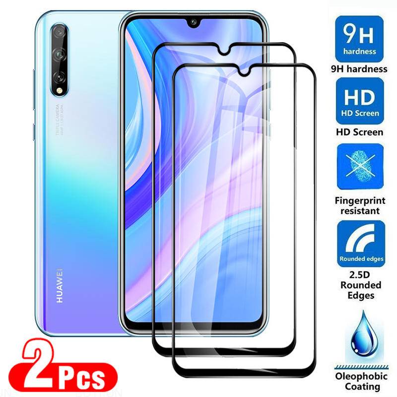 2pcs Film Tempered Hitam Untuk Film Huawei P Smart Pro S Z Plus P20 Pro Untuk Huawei P40 P30 P20 P10 Lite P50e P50 P10 Plus Phone Film