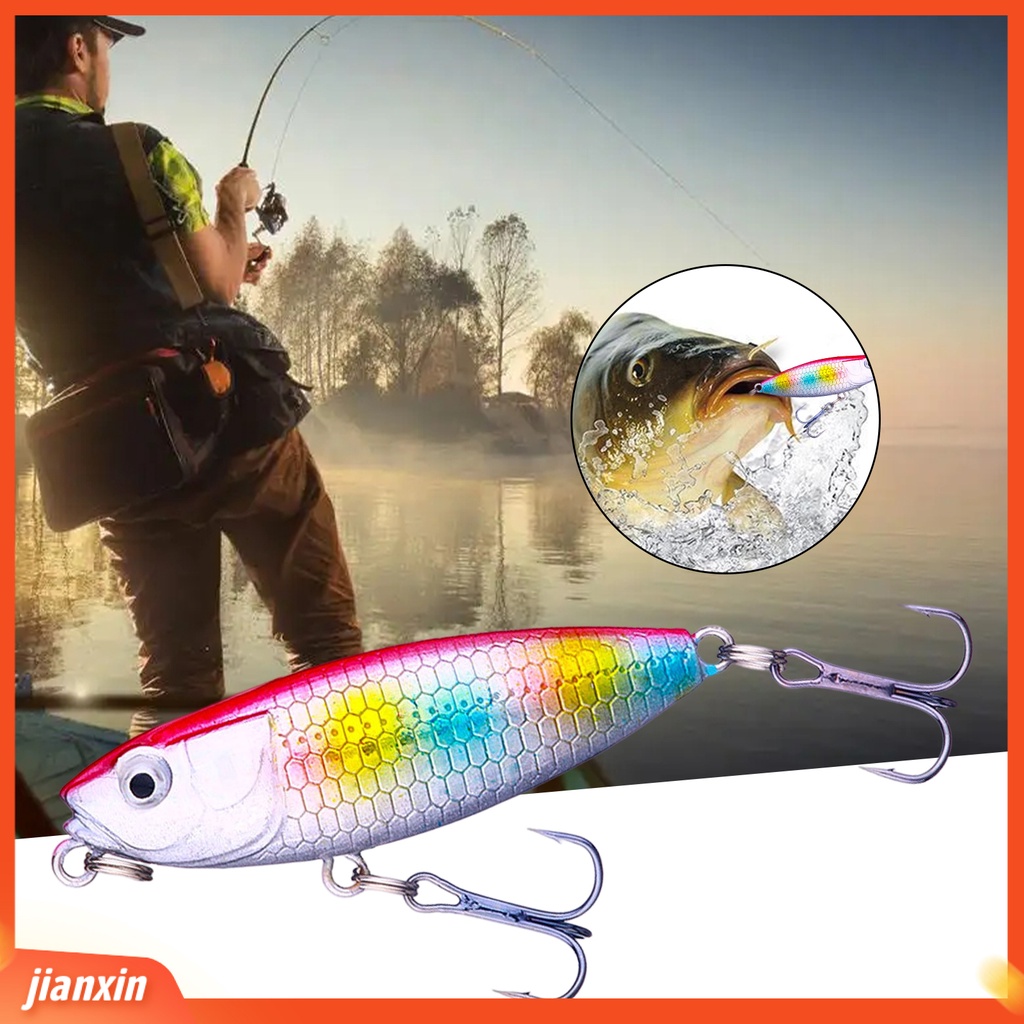(In Stock) 6cm /6.5g Umpan Pancing Realistis Simulasi 3D Fisheyes Kait Tajam Warna Cerah Angling Cor Panjang Universal Permukaan Air Stream Pensil Umpan Palsu Untuk Outdoor