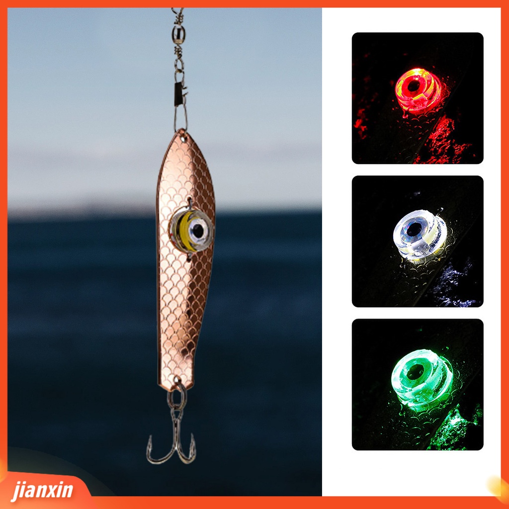 (In Stock) 9.5cm 30g Lampu Memancing Bawah Air Elektronik Menarik Ramah Lingkungan Dengan Kait Treble LED Umpan Umpan Pancing Lampu Untuk Angling