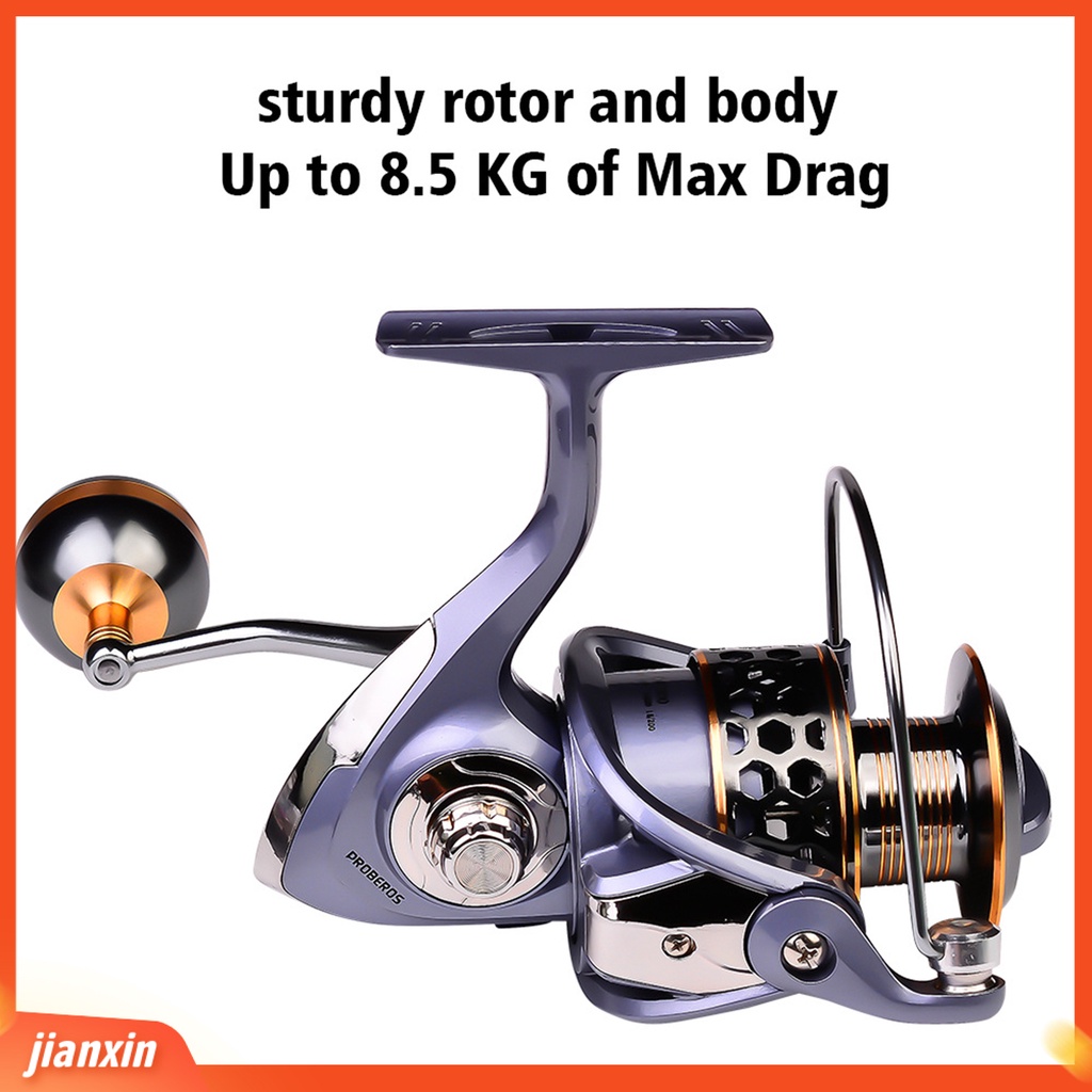 (In Stock) Gulungan Pancing Anti Air Anti Slip Metal Wire Cup Double Shaft Bearing Spinning Reel Untuk Laut