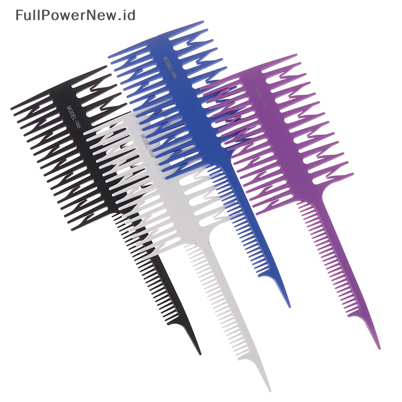 Power Fishbone Art Highlighg Comb Sisir Sikat Pewarna Rambut Gigi Runcing Tiga Sisi ID