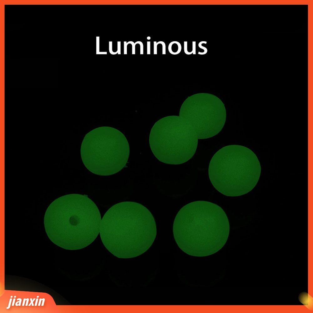 (In Stock) 100 Pcs Putaran Bercahaya Glow Rig Manik-Manik Laut Memancing Umpan Mengapung Mengapung Tackles