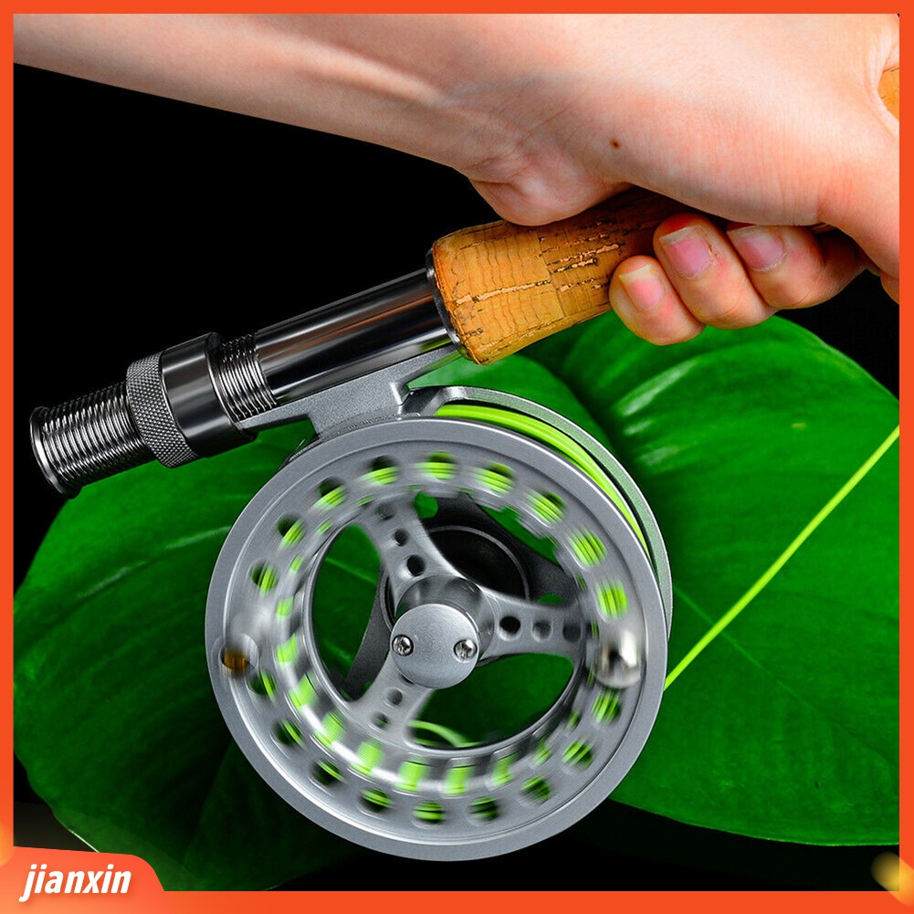 (In Stock) 3 /4 5/6 7/8 Bahan Aluminium Alloy 2 +1BB Bearing Fly Fishing Reel Tangan Berputar Roda