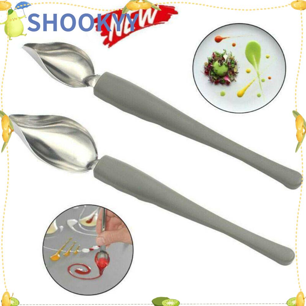 CHOOKYY Chef Dekorasi Sendok Alat Dapur High Quality Dessert Decor Painting Pensil Spoon Sauce Painting Art Pencil Draw Design