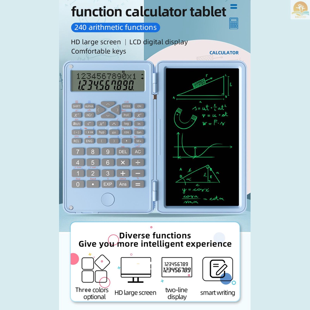 In Stock Kalkulator Ilmiah Dengan Papan Tulisan Yang Dapat Dihapus 240fungsi 2jalur LCD Display Kalkulator Matematika Keuangan Yang Dapat Dilipat Perlengkapan Sekolah Untuk Smp Sma Kuliah Studen