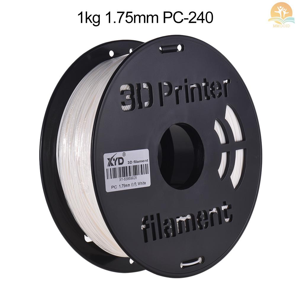 In Stock 1KG/ Spool PC Polycarbonate Filament Diameter 1.75mm &gt;240℃ Suhu Cetak Untuk Printer 3D Perlengkapan Pulpen Gambar