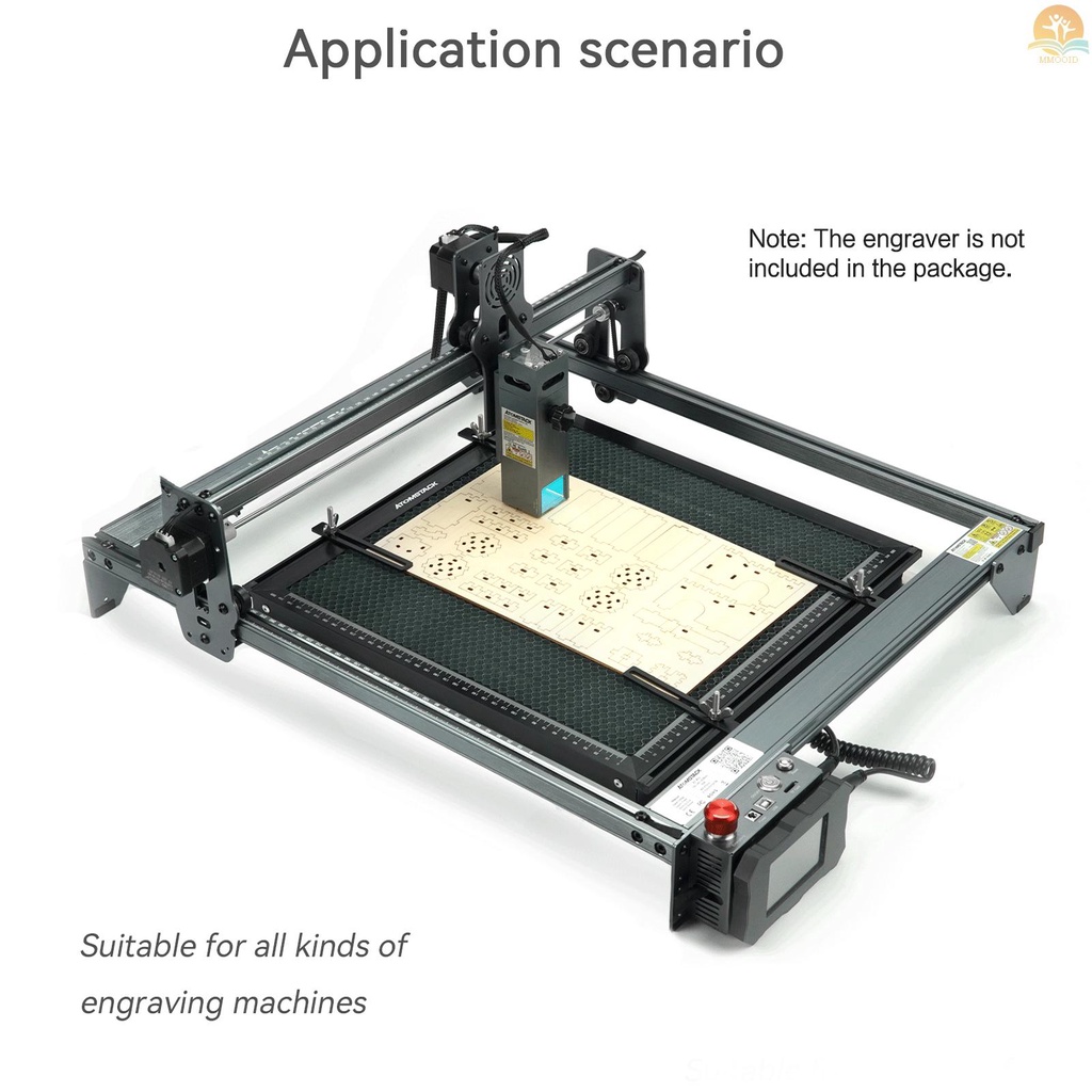 In Stock ATOMSTACK F2 Laser Cutting Honeycomb Meja Kerja Semua-metal Struktur Steel Panel Board Platform Dengan Pengukuran 400x400mm Area Kerja Meja Disipasi Panas Cepat-protecti