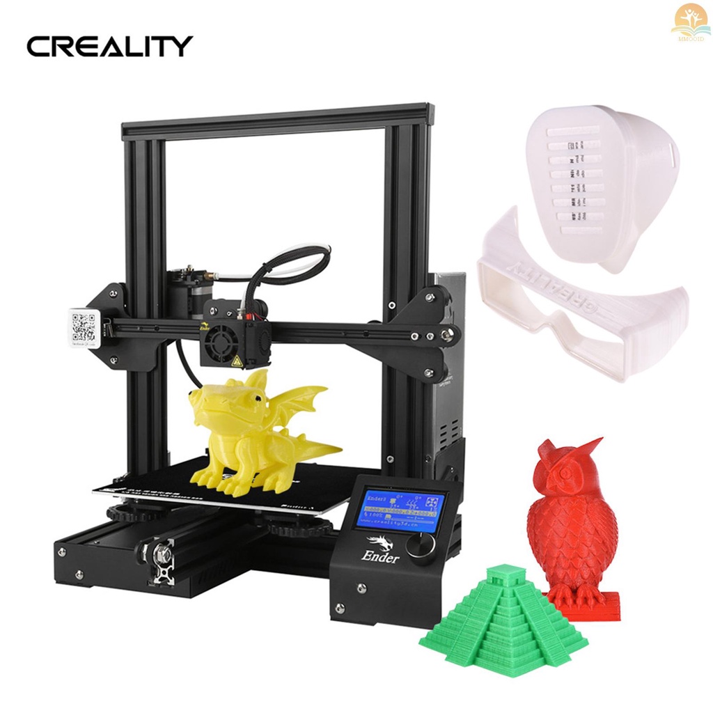 In Stock Creality 3D Ender-3 High-precision DIY 3D Printer Rakitan Sendiri220 * 220 * 250mm Ukuran Pencetakan Dengan Fungsi Pencetakan Resume