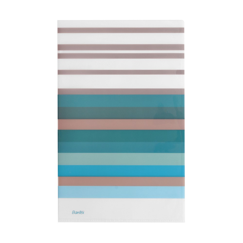 

[Artomas] Bantex Fancy Stripes L Shape Folder Folio Sky Blue 2247 23
