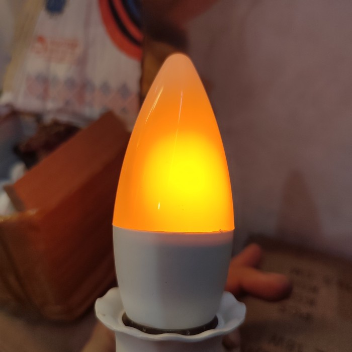 lampu led e27 candel api obor kecil mini ALX79