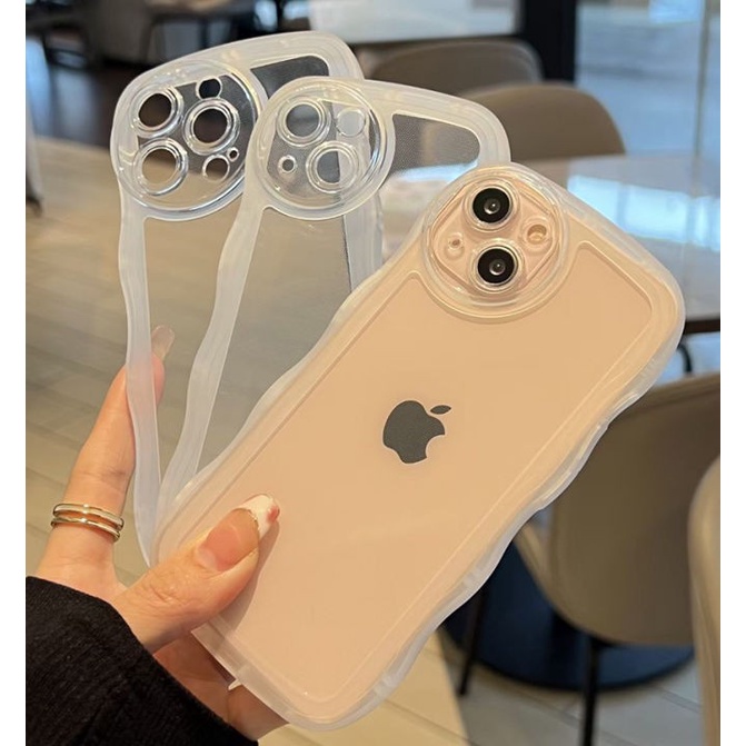 Clear Case WAVE Gelombang Samsung A02/A23/A33/A53/A73/A12/A22/A32 Softcase Bening Wavy