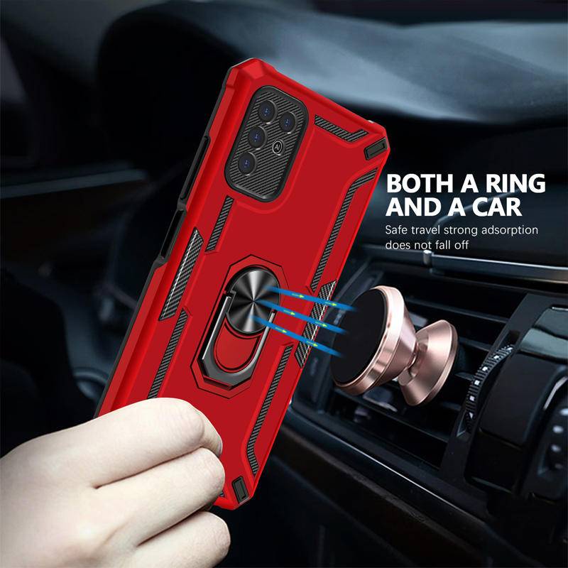 Shockproof Anti-drop Phone Case Pc+Tpu Armor Cover Pelindung Untuk Xiaomi Mi 13 Pro Poco M5S X3 NFC Redmi K40 Dengan Cincin Jari Magnetik Untuk Mi Poco X5 X4 X3 M4 M3 M2 F3 Pro