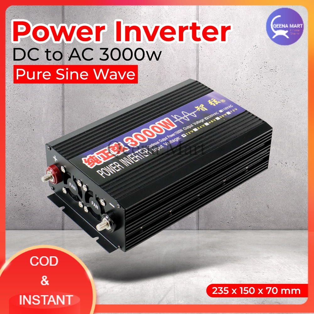 Car Power Inverter DC 12V to AC 3000W - SY3000