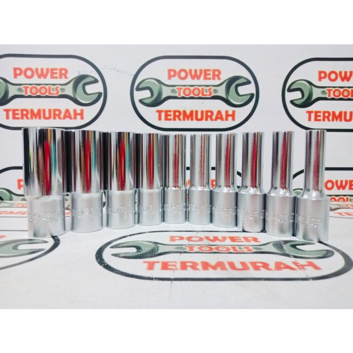 Deep Sock WIPRO 1/2" x 8mm - 22mm wipro mata kunci sok panjang 6PT